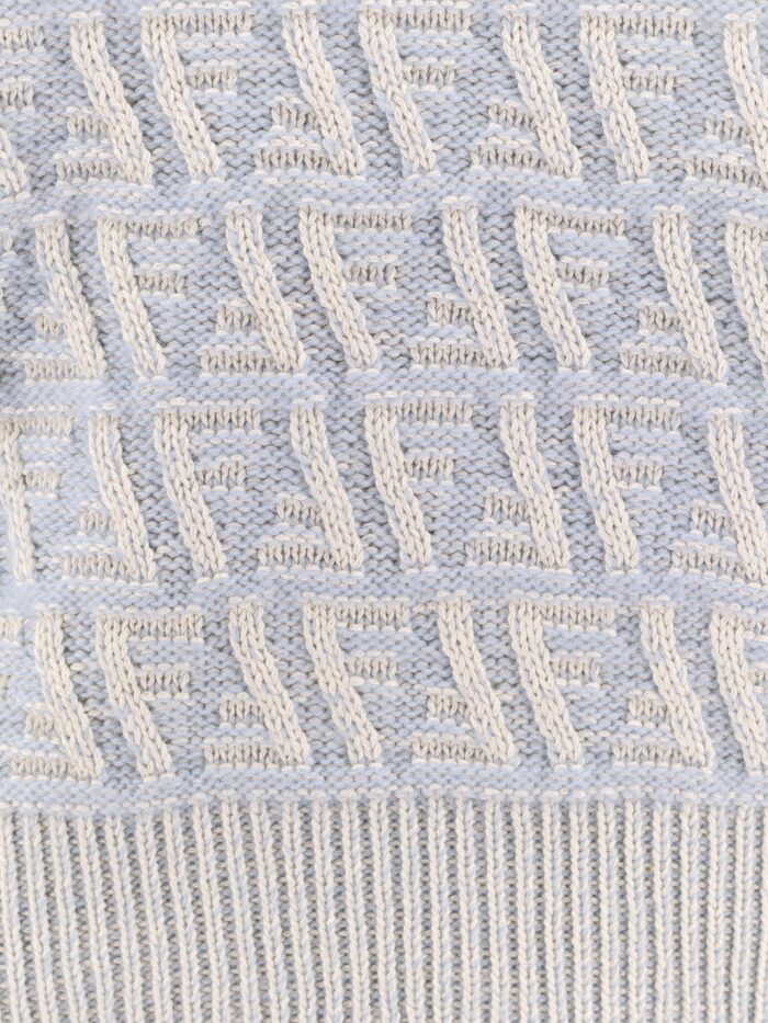 Fendi Ff Wool And Cashmere Crop Sweater