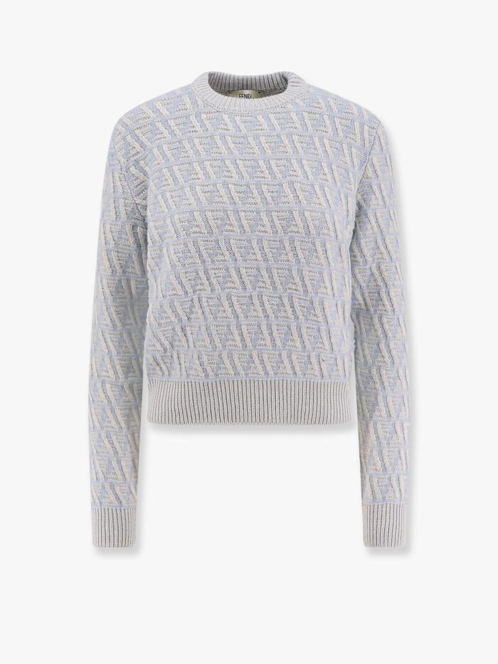 Fendi Ff Wool And Cashmere Crop Sweater