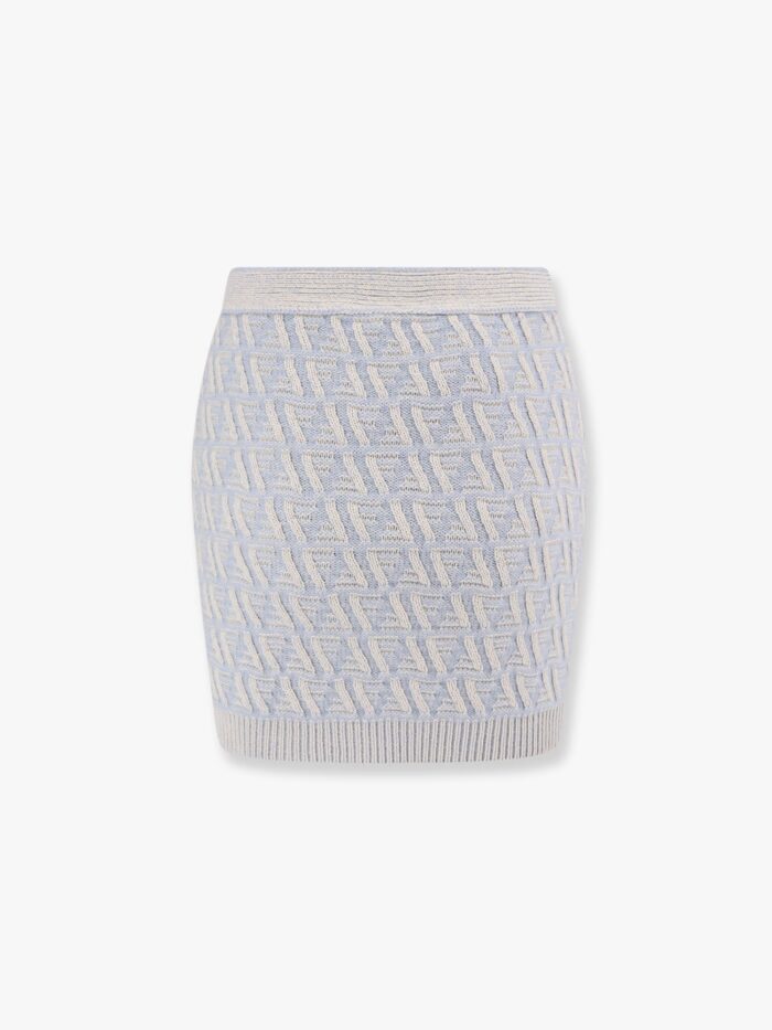 Fendi Ff Wool And Cashmere Skirt