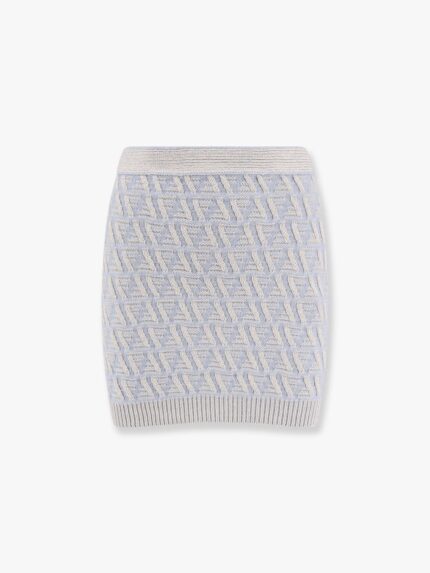 Fendi Ff Wool And Cashmere Skirt