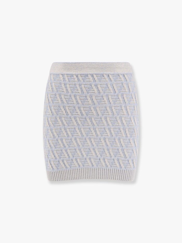 Fendi Ff Wool And Cashmere Skirt