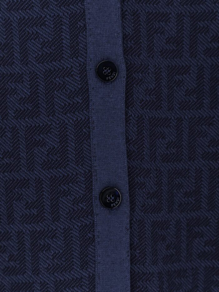 Fendi FF Wool And Silk Cardigan
