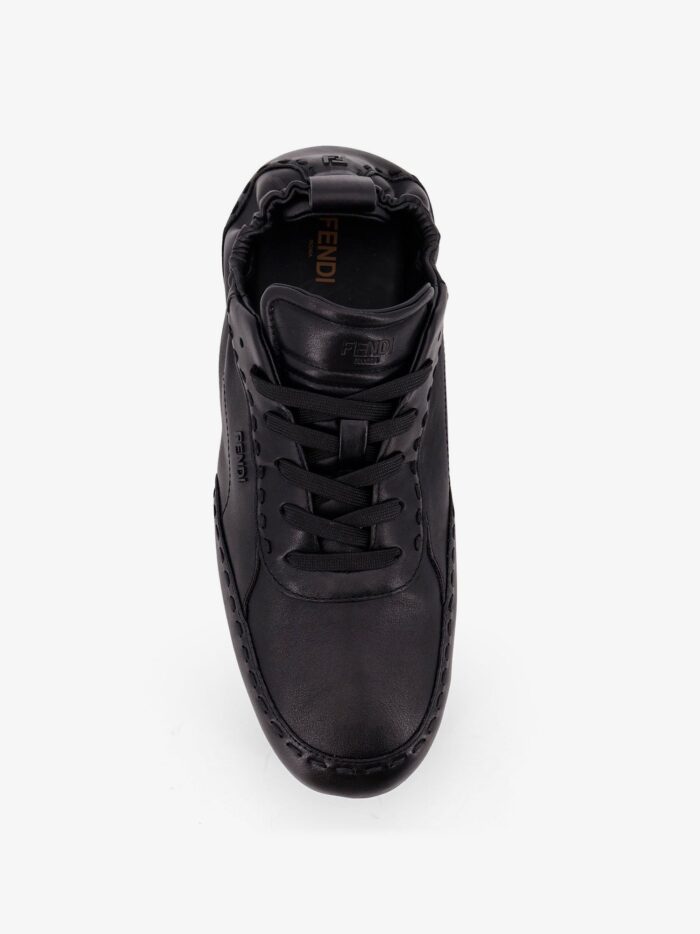 Fendi Fit Leather Sneakers