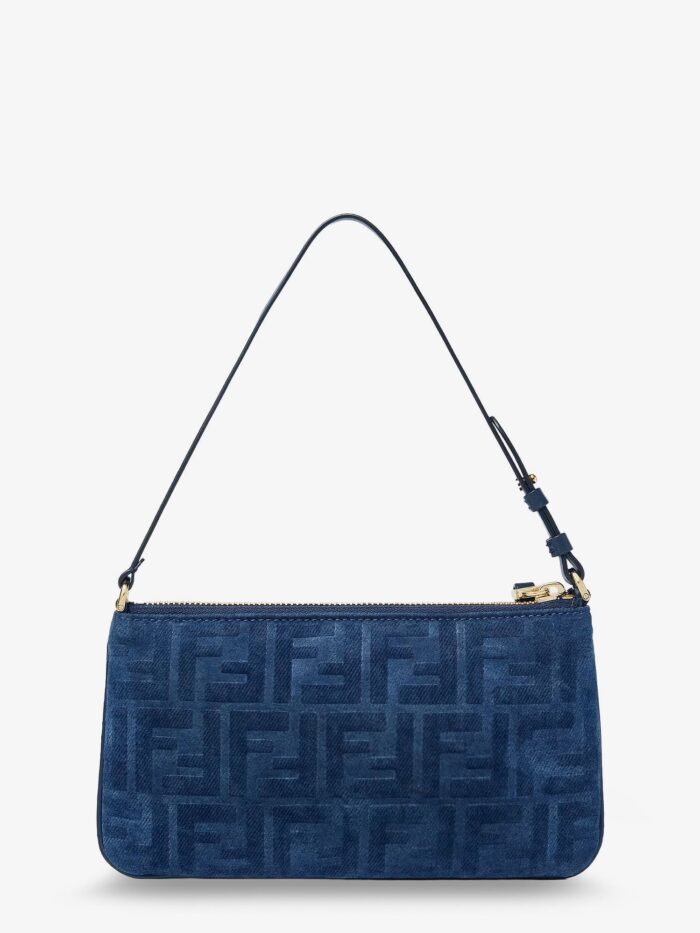 Fendi Flat FF Fabric Shoulder Bag