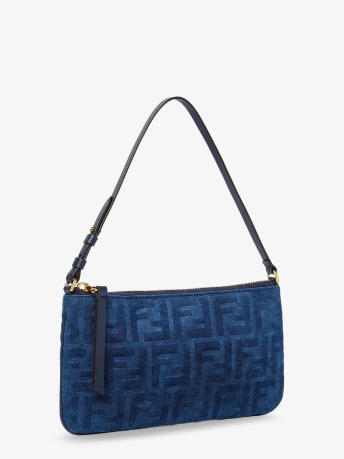 Fendi Flat FF Fabric Shoulder Bag