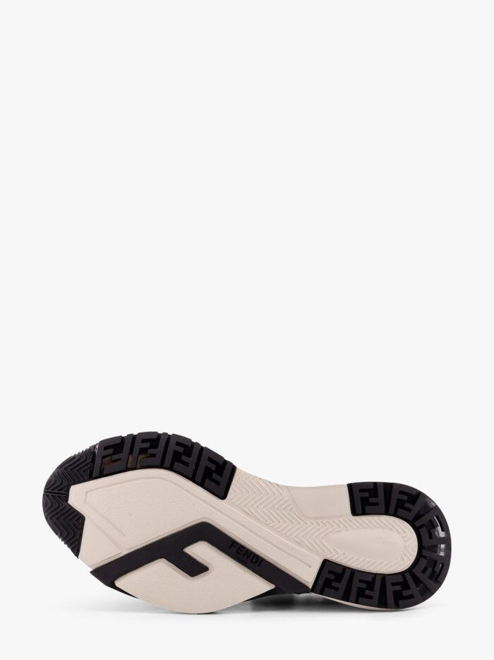 Fendi Flow Leather Sneakers With Ff Motif
