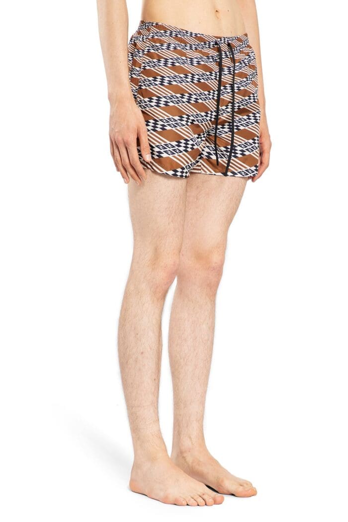 FENDI Geometric Ff Nylon Swim Shorts