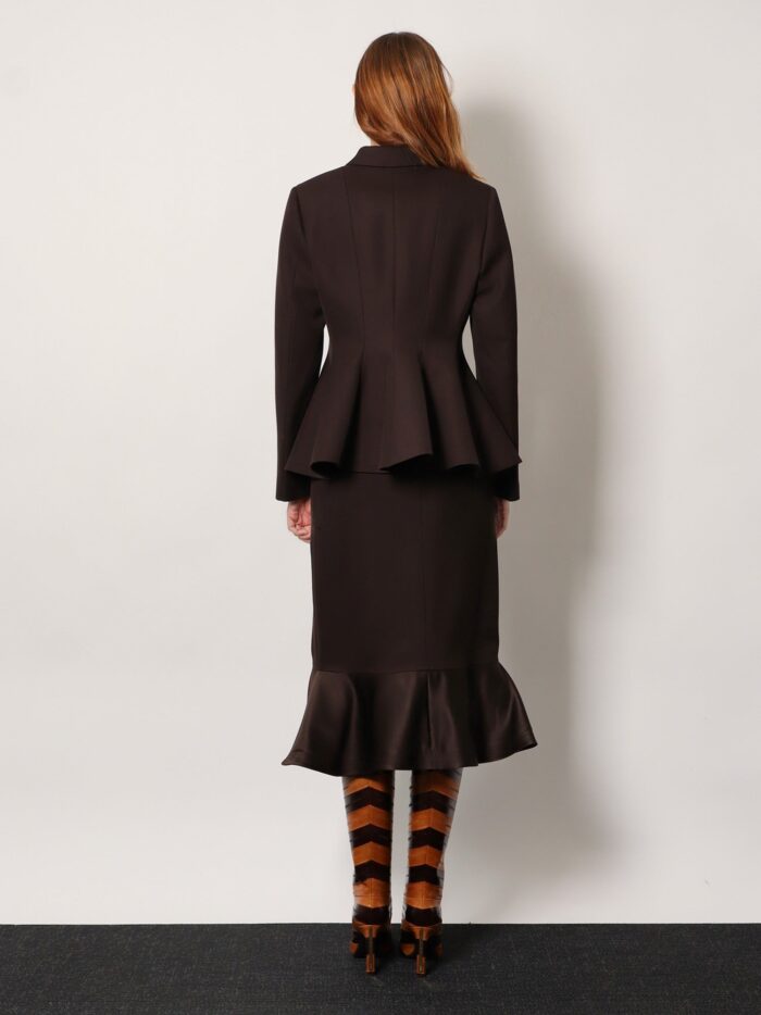 Fendi Grain-de-poudre Wool Blazer