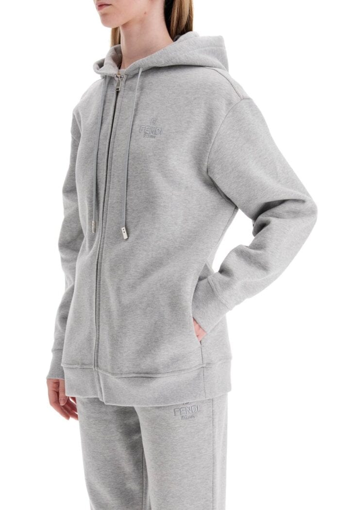 FENDI Hooded Full Zip Sweatshirt