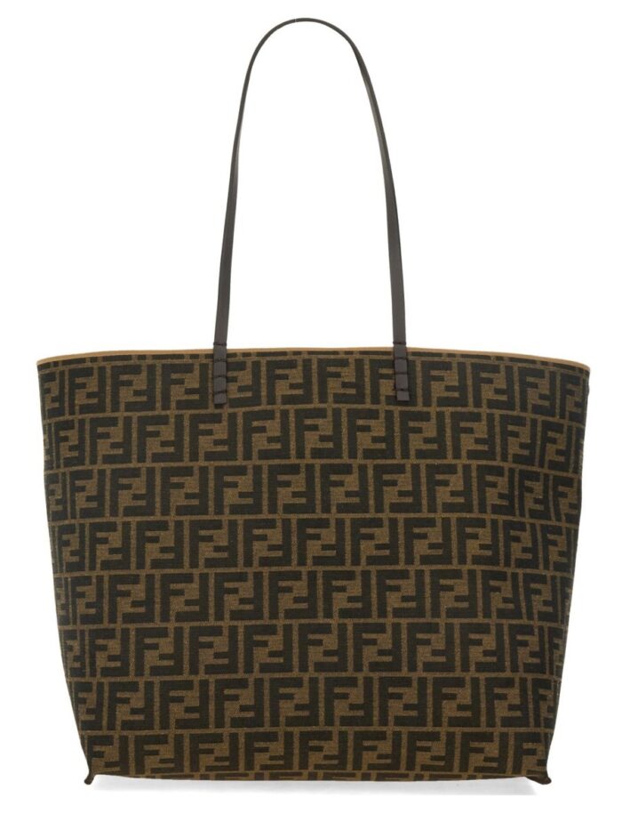 Fendi JACQUARD "FF" VELVET SHOPPER BAG