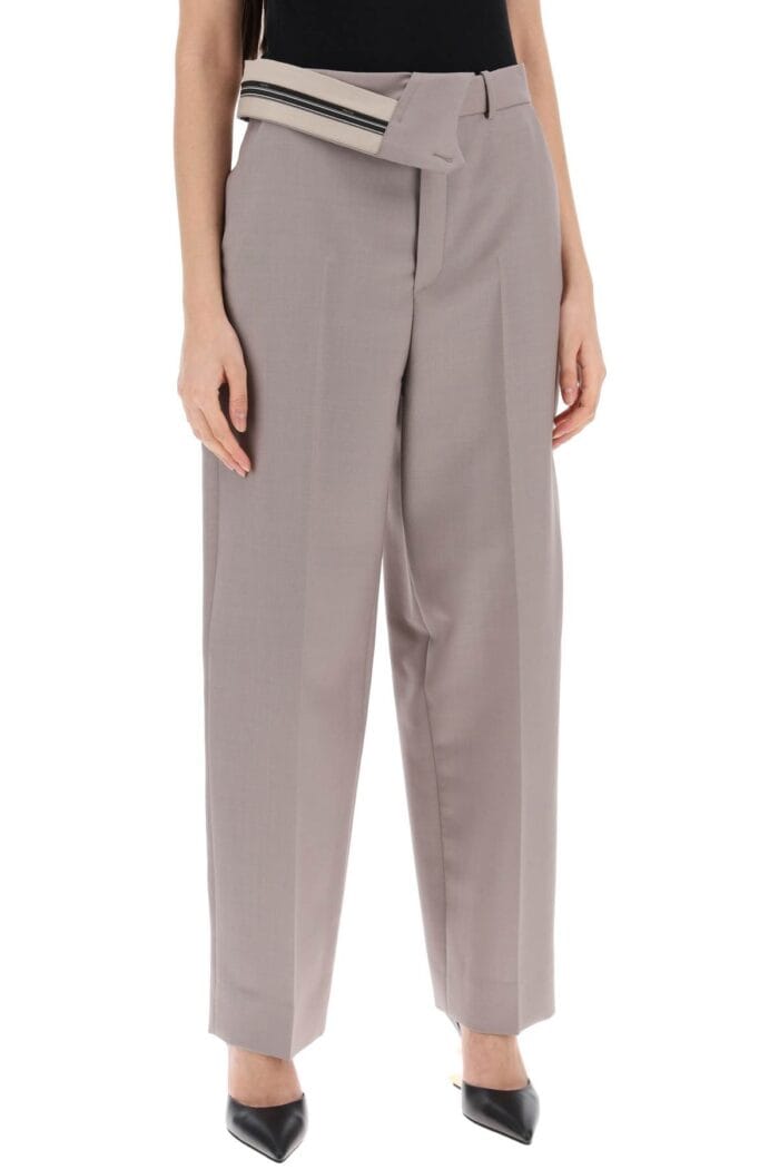 FENDI "kid Mohair Carrot Fit Pants