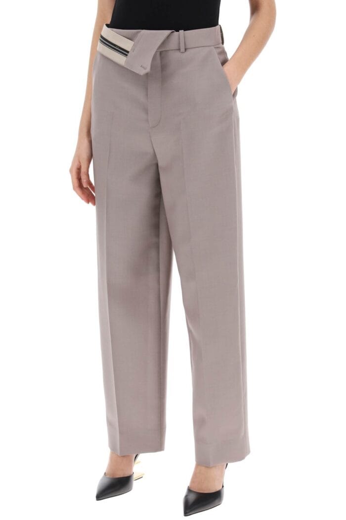 FENDI "kid Mohair Carrot Fit Pants
