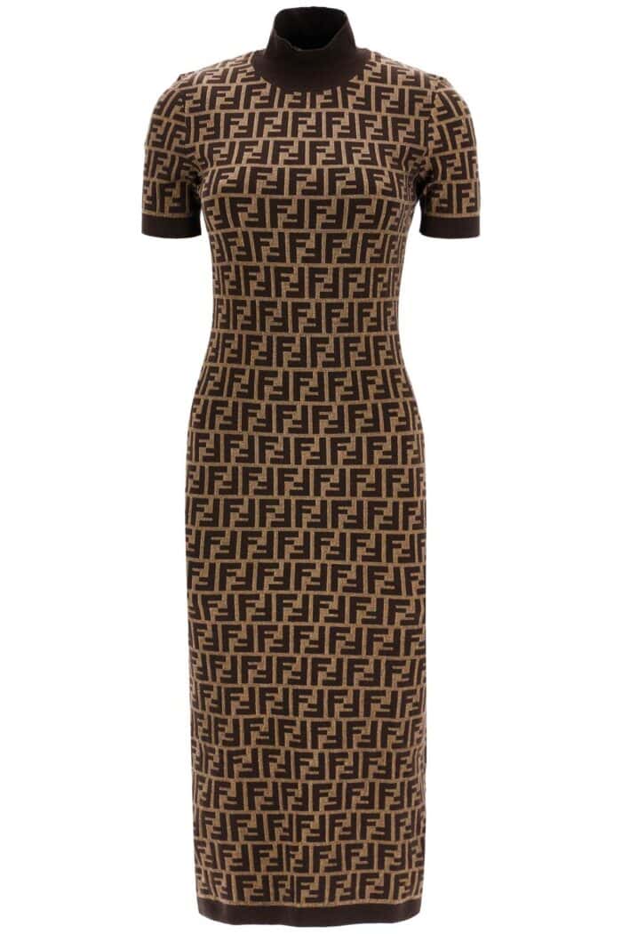 FENDI 'knit Midi Dress With Ff