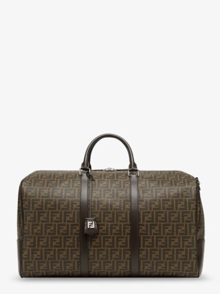 Fendi Large Duffle FF FF Fabric Travel Bag