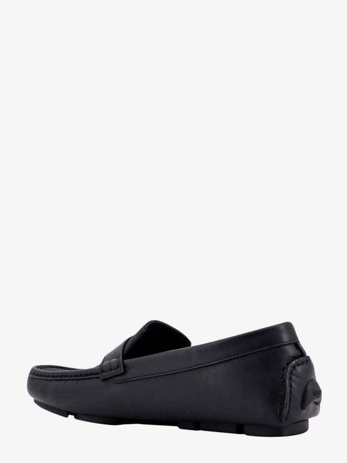 Fendi Leather And Canvas Loafers