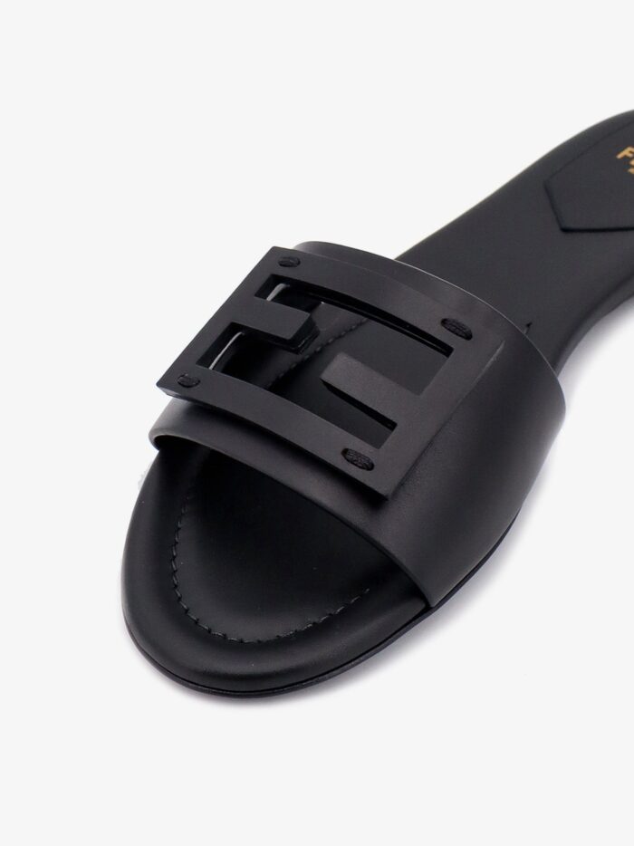 Fendi Leather Baguette Sandals