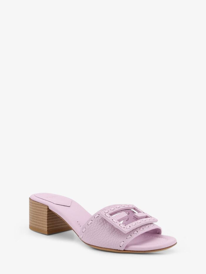 Fendi Leather Baguette Sandals