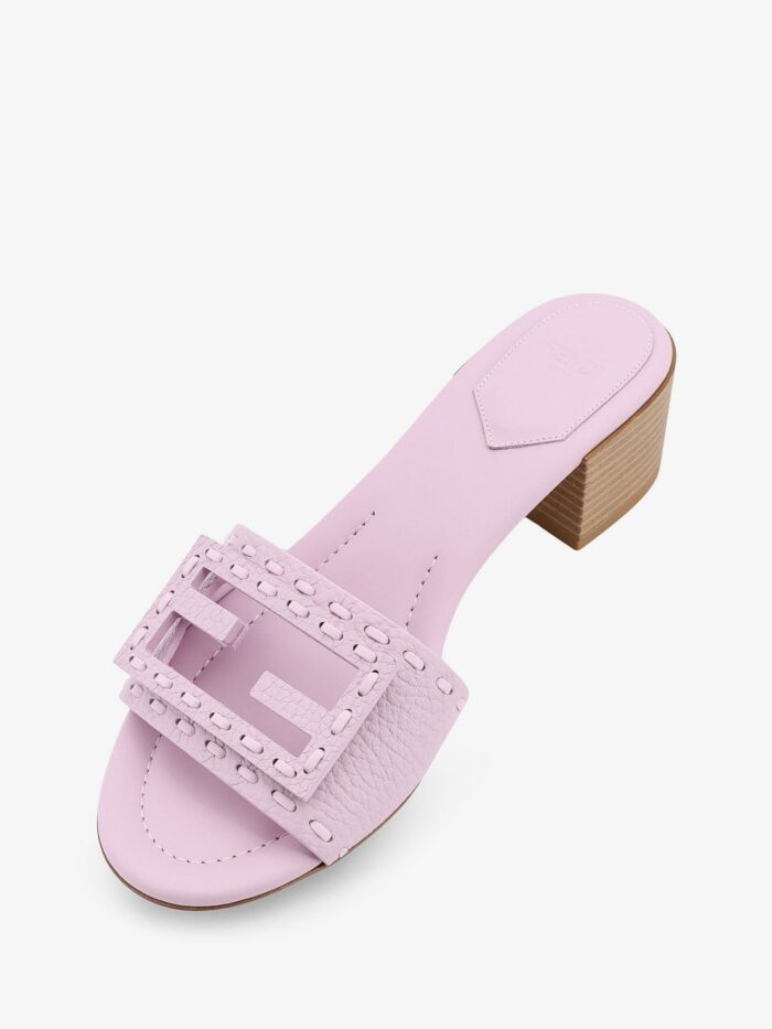 Fendi Leather Baguette Sandals