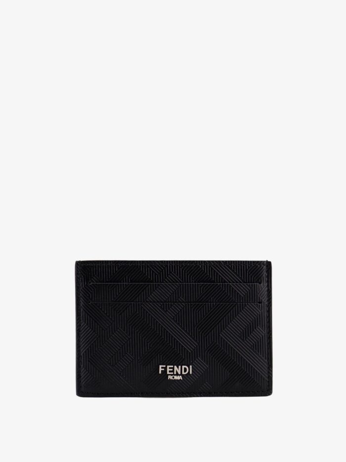 Fendi Leather Cardholder With FF Motif