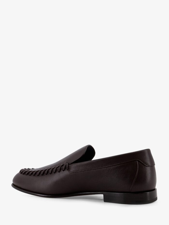 Fendi Leather Loafers With Metal FF Logo