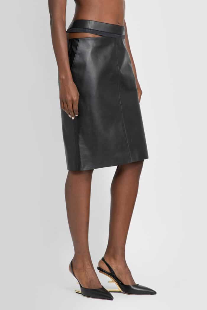 FENDI Leather Skirt