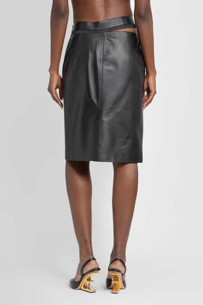 FENDI Leather Skirt