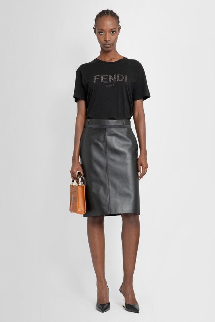 FENDI Leather Skirt