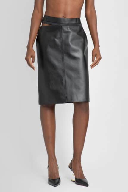 FENDI Leather Skirt