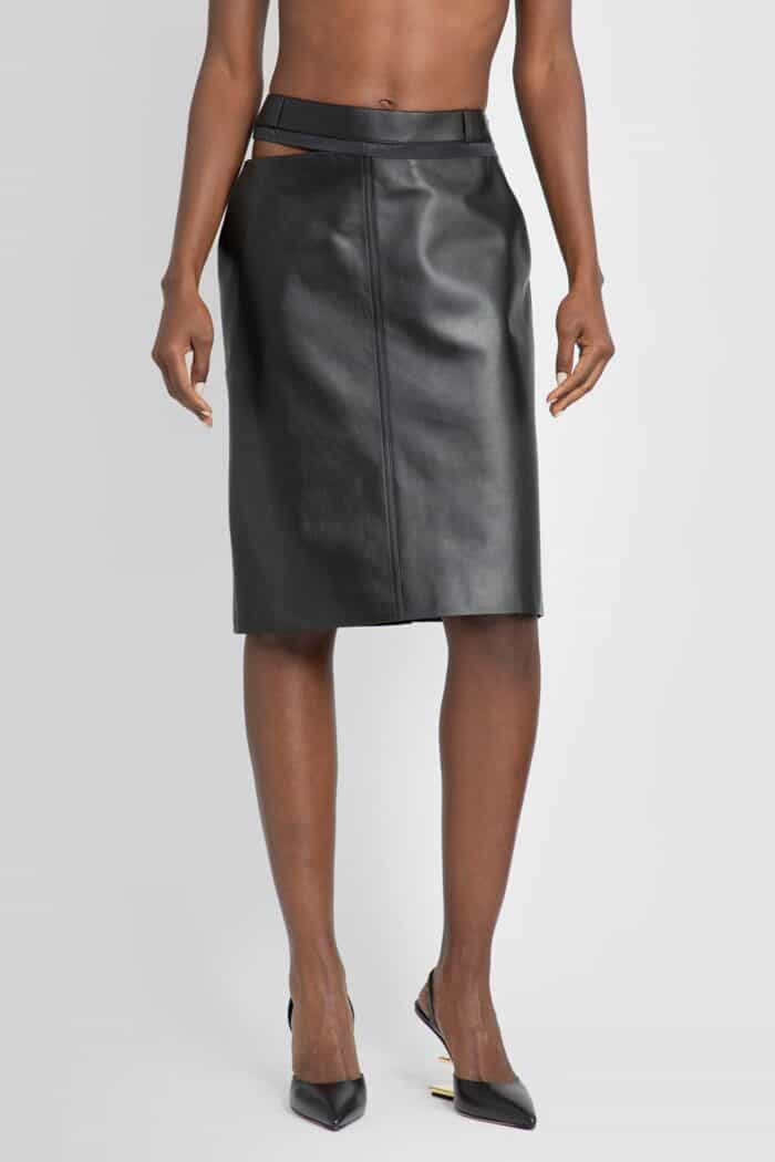 FENDI Leather Skirt