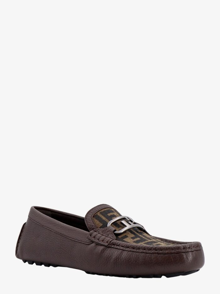Fendi Leather Sneakers With Ff Insert