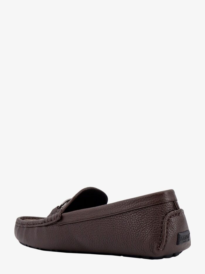 Fendi Leather Sneakers With Ff Insert