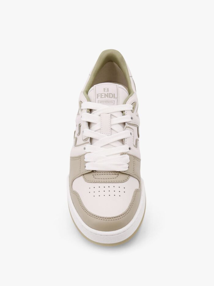 Fendi Leather Sneakers With Ff Lateral Logo