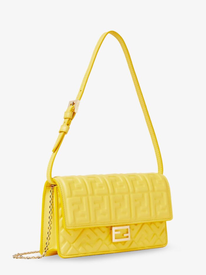 Fendi Leather Wallet On Chain Baguette