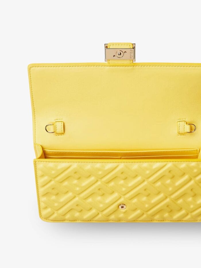 Fendi Leather Wallet On Chain Baguette