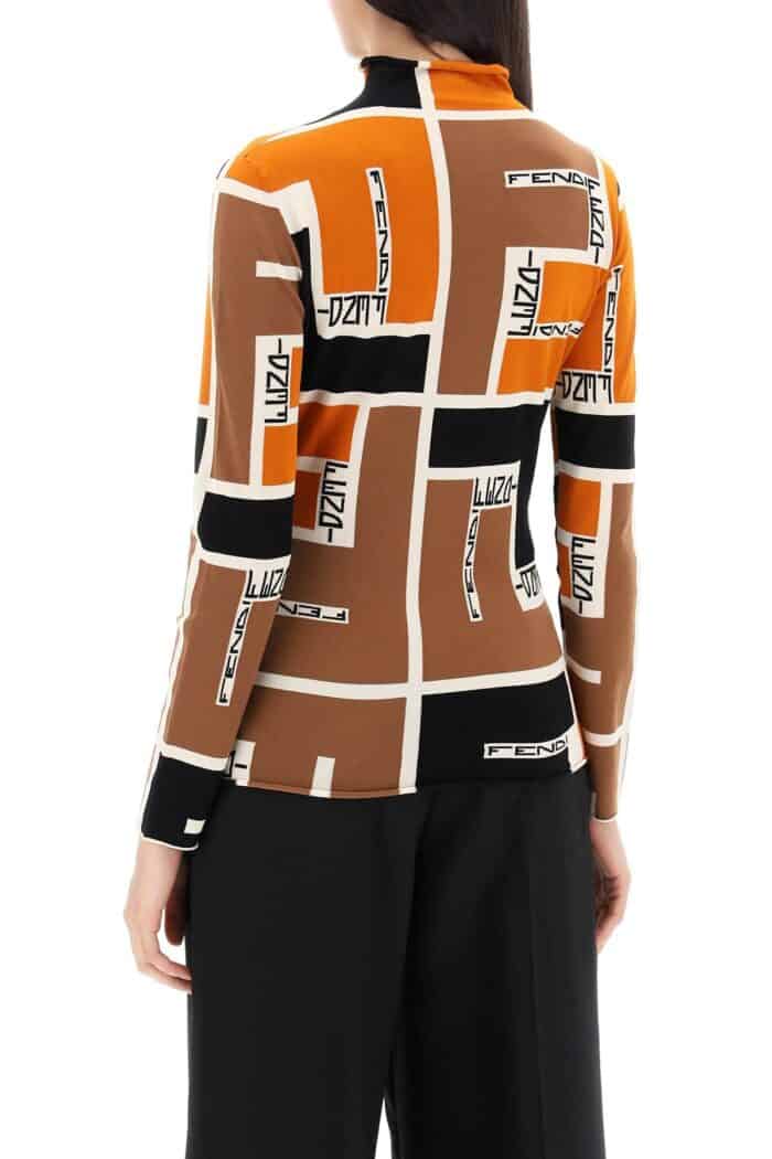 FENDI Lightweight Long-sleeved Knit Top For