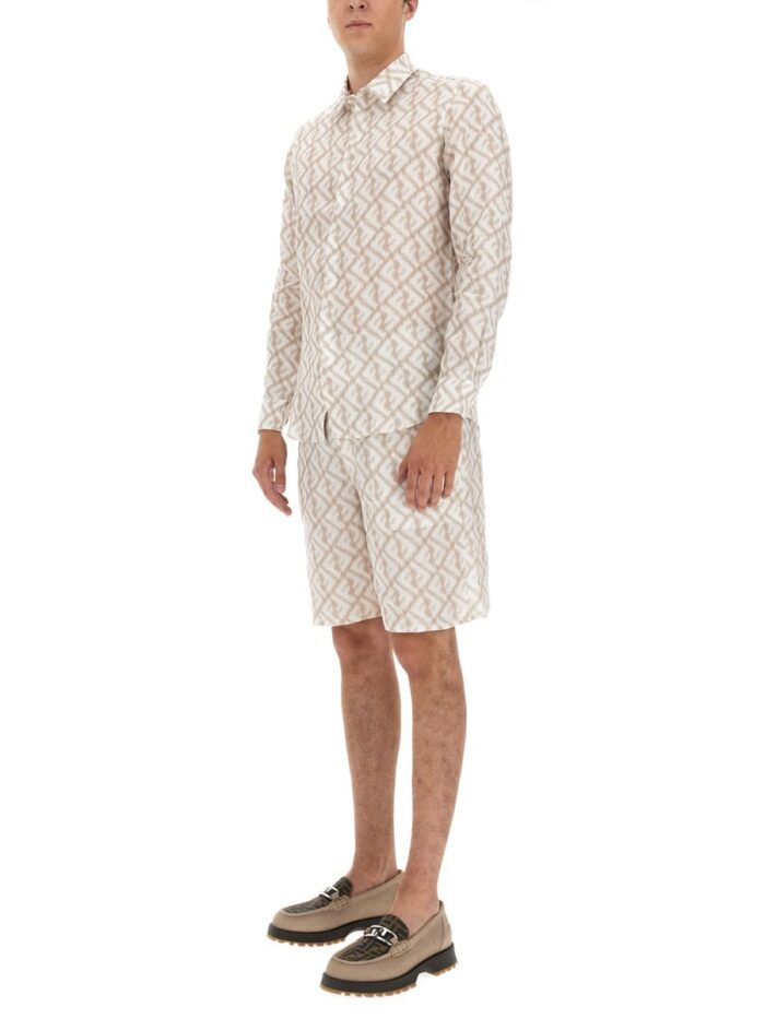 Fendi LINEN BERMUDA SHORTS