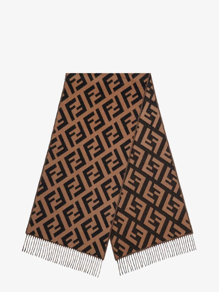 Fendi Macro FF Jacquard Cashmere Scarf