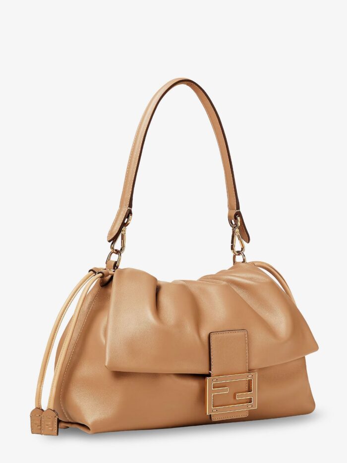 Fendi Mamma Baguette Large Leather Shoulder Bag