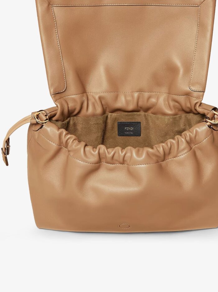 Fendi Mamma Baguette Large Leather Shoulder Bag