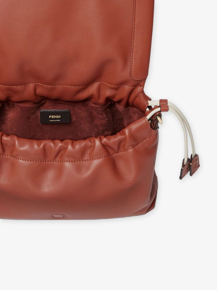 Fendi Mamma Baguette Leather Shoulder Bag