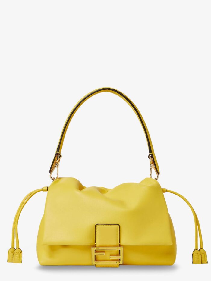 Fendi Mamma Baguette Medium Leather Crossbody Bag