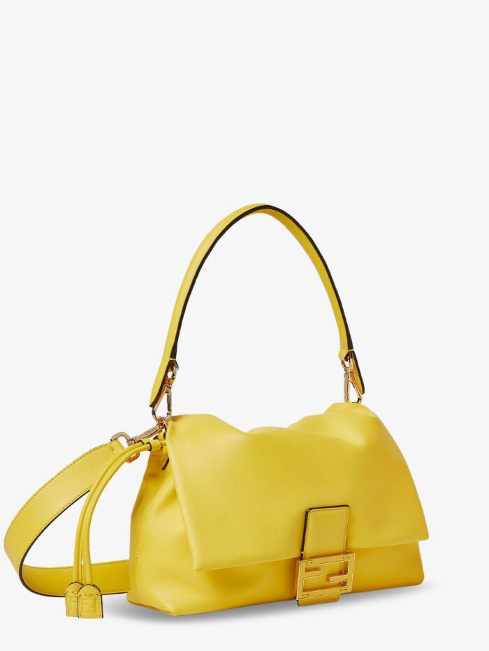 Fendi Mamma Baguette Medium Leather Crossbody Bag