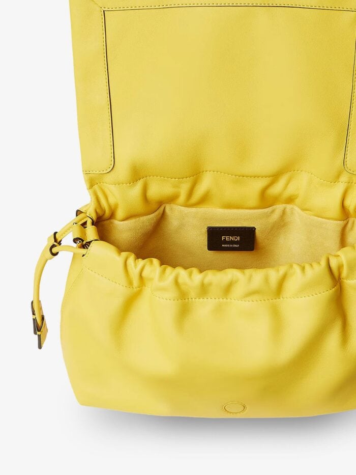 Fendi Mamma Baguette Medium Leather Crossbody Bag