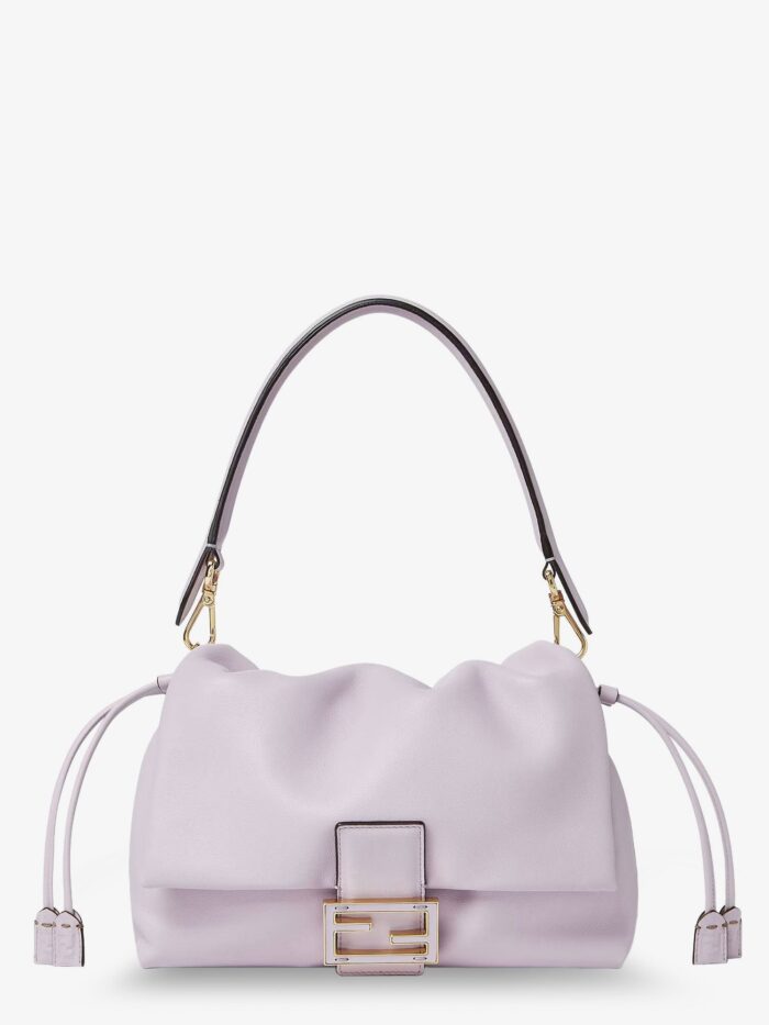 Fendi Mamma Baguette Medium Leather Crossbody Bag