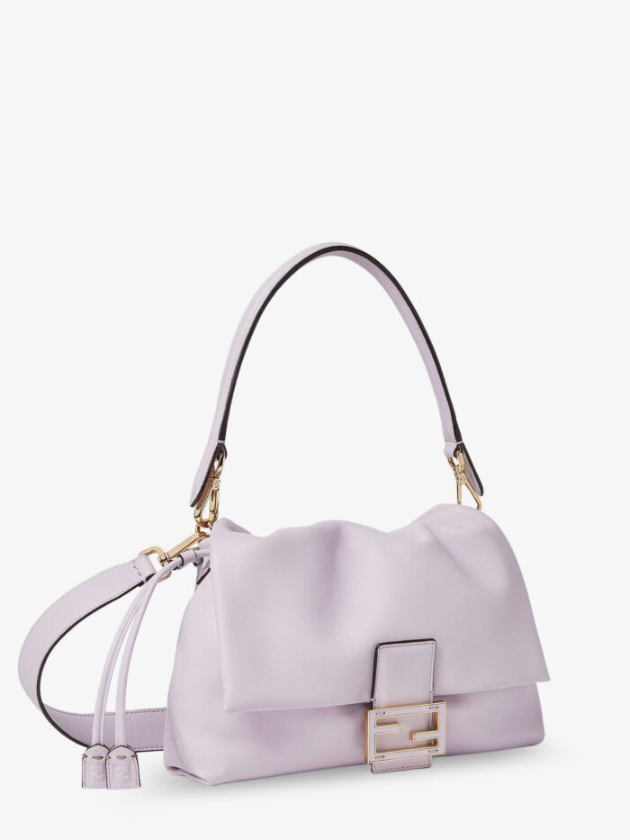 Fendi Mamma Baguette Medium Leather Crossbody Bag