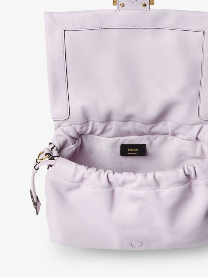 Fendi Mamma Baguette Medium Leather Crossbody Bag