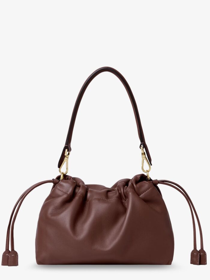 Fendi Mamma Baguette Medium Leather Crossbody Bag