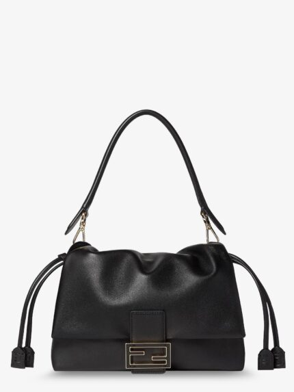 Fendi Mamma Baguette Medium Leather Crossbody Bag