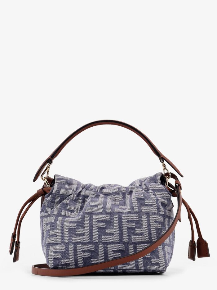 Fendi Mamma Baguette Small Jacquard FF Fabric Crossbody Bag