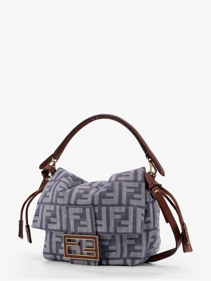 Fendi Mamma Baguette Small Jacquard FF Fabric Crossbody Bag